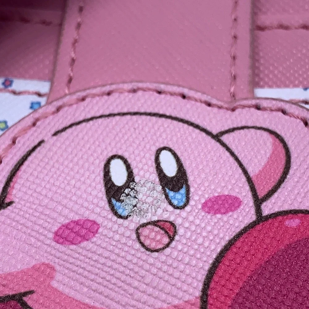 Bioworld Unisex OS Pink Kirby Nintendo Faux Leather Card Holder Wallet NWT
